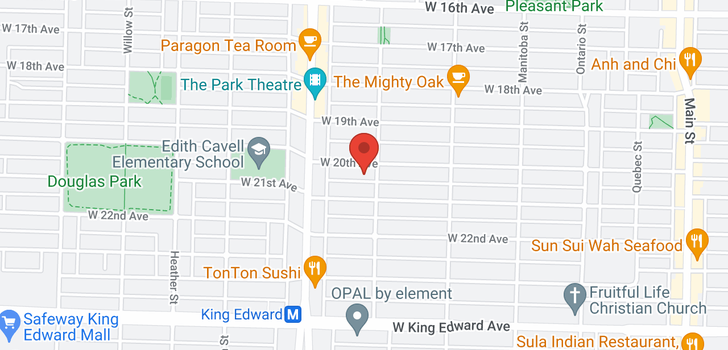 map of 420 W 20TH AVENUE